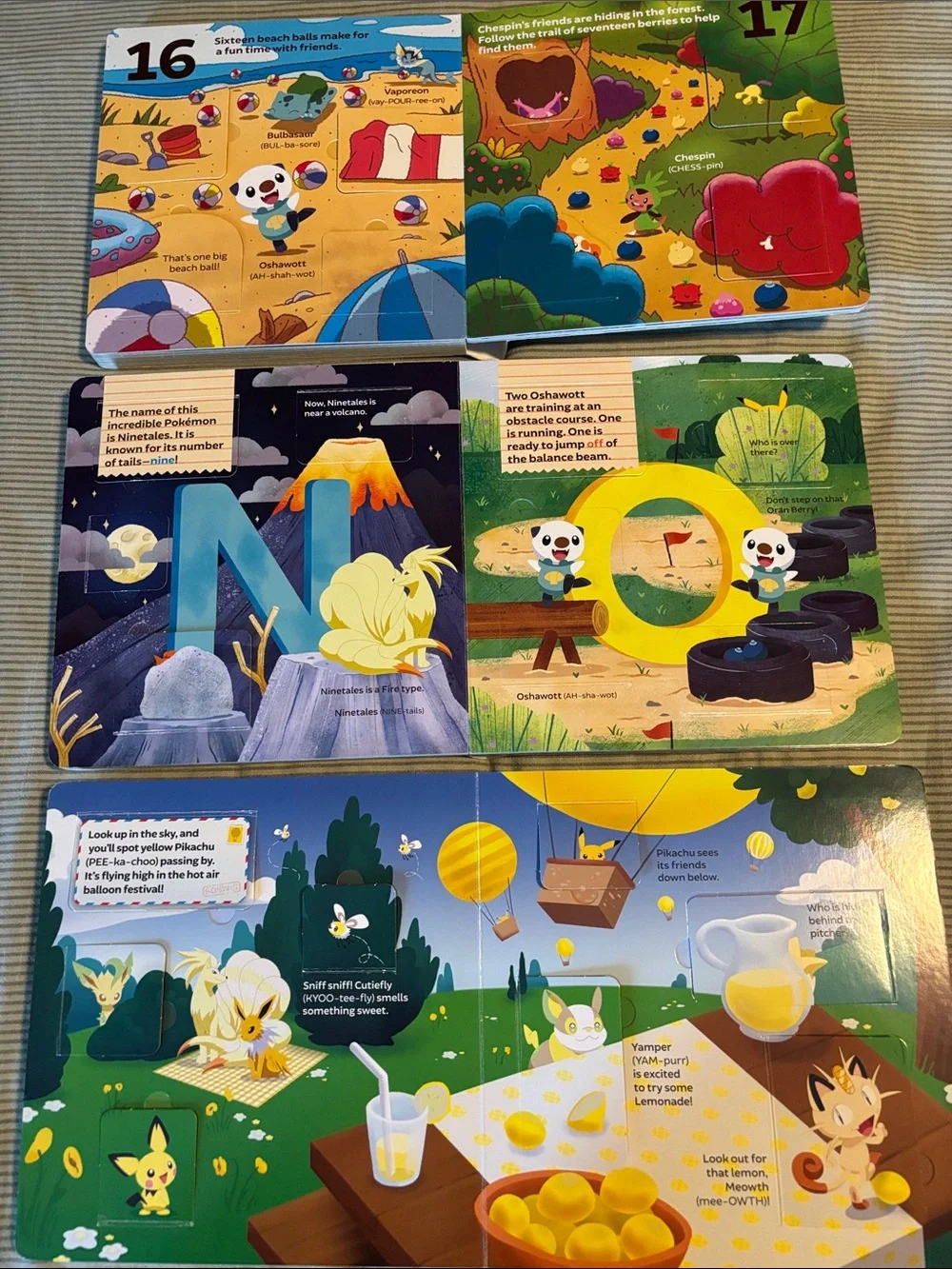 Pokemon Board Books, 123, ABC, Colors